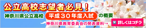 神奈川県公立高校 平成30年度入試の概要